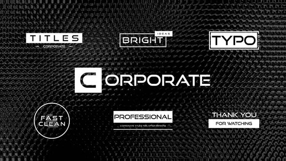 Corporate Titles Titles template preview