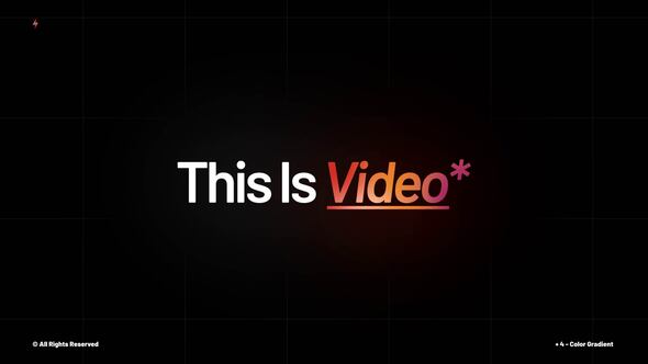 Text Preset | After Effects Titles template preview