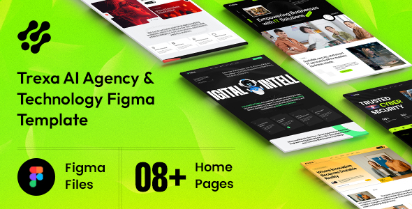 Trexa – AI Agency Technology Figma Template by themewolfs
