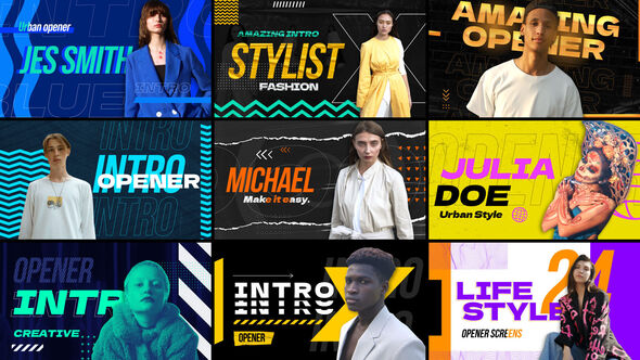 Freeze Frame Elements template preview