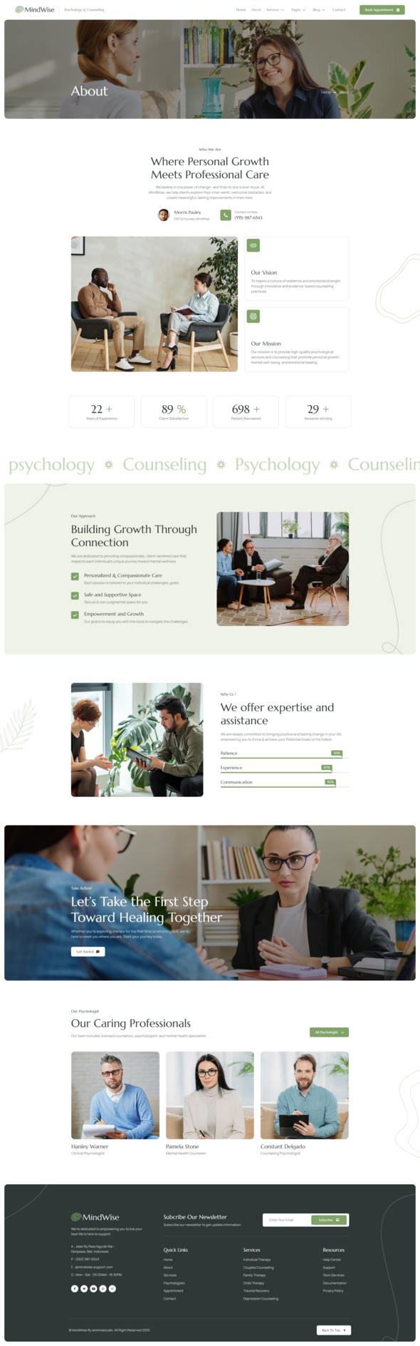 Mindwise - Psychology & Counseling Elementor Template Kit