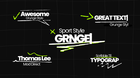 Text Animation Titles template preview