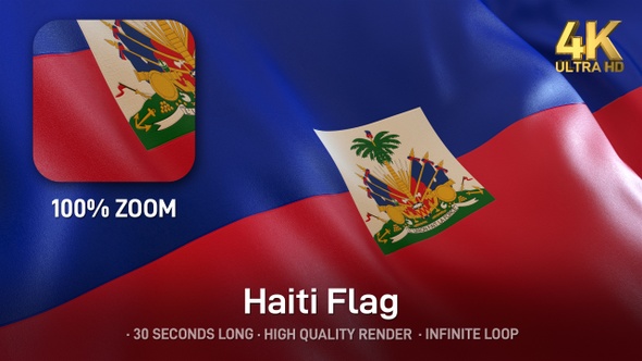 Haiti Flag - 4K alt