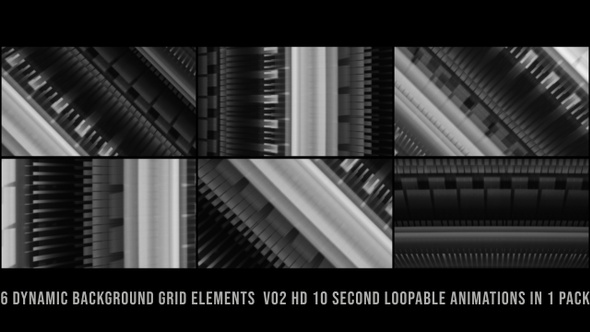 Grid Strips Element Gray Pack V02
