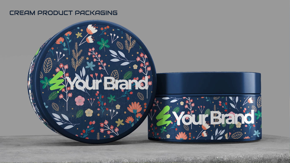Cream Product Packaging Product Promo template preview