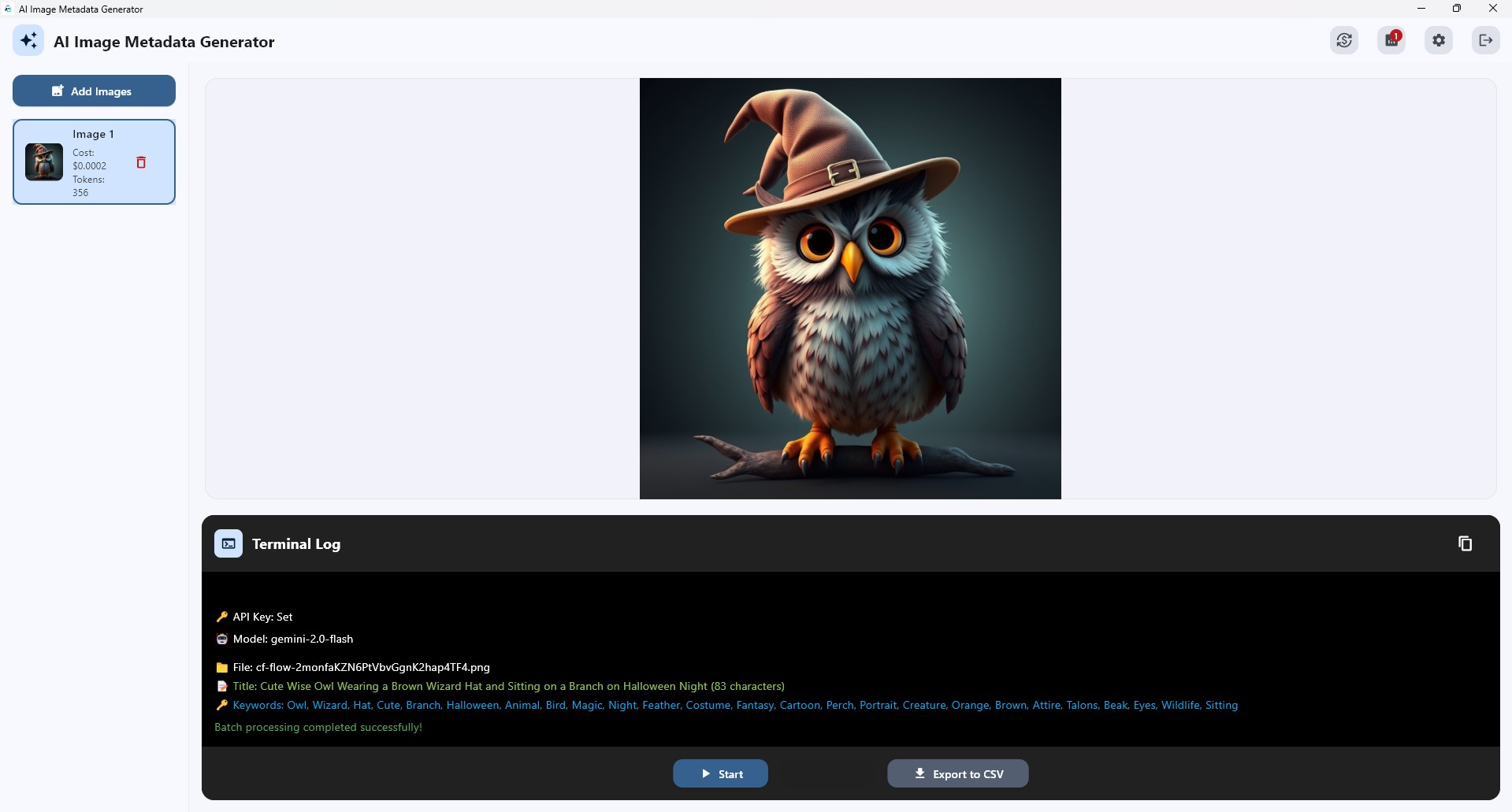 AI Image Metadata Generator Windows Application by nazmulkh85 | CodeCanyon