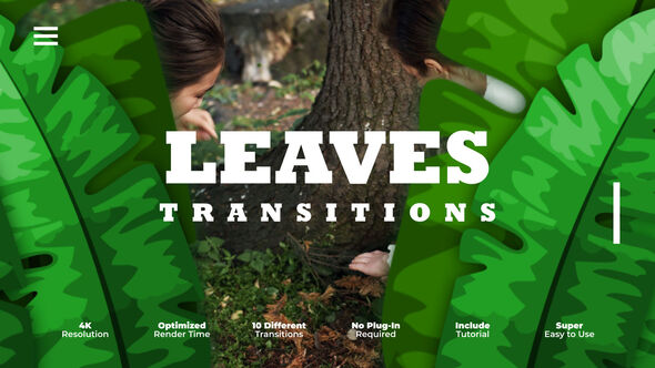 Leaves Transitions Elements template preview