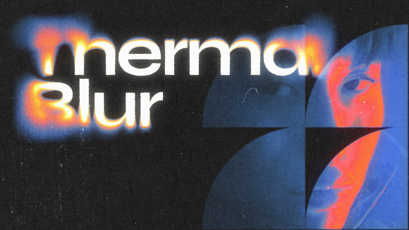 Thermal Blur Typography Titles template preview