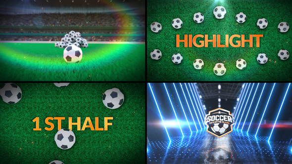 Soccer Bumper 5 (3-Bumpers) Logo Stings template preview