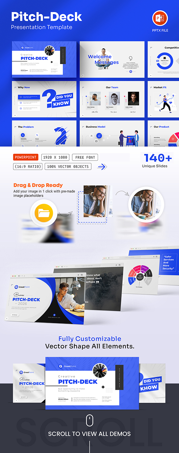 Pitch-Deck PowerPoint Presentation Template