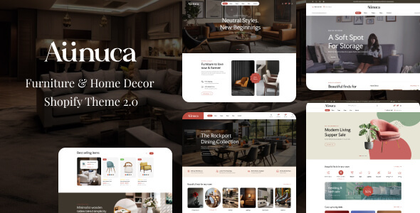 Ap Aunuca – Furniture & Home Decor  Shopify Theme