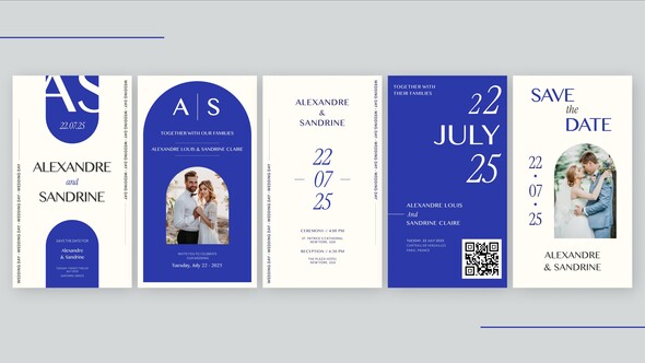 Instagram Reels Wedding Invitation Openers template preview
