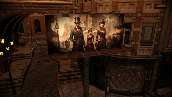Steampunk Billboards Video Displays template preview