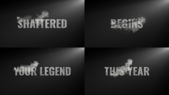 Shattered Teaser Text Version for After Effects Titles template preview