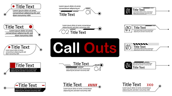 Call Outs Elements template preview