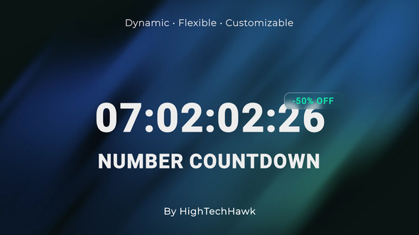 Versatile Number Countdown Infographics template preview