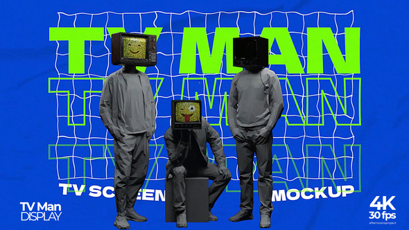 TV man Video Display Video Displays template preview