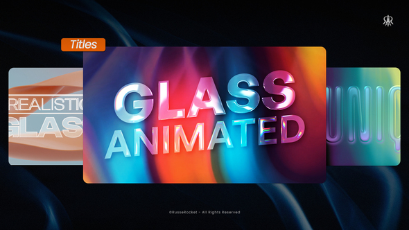 Glass Animated Titles Titles template preview