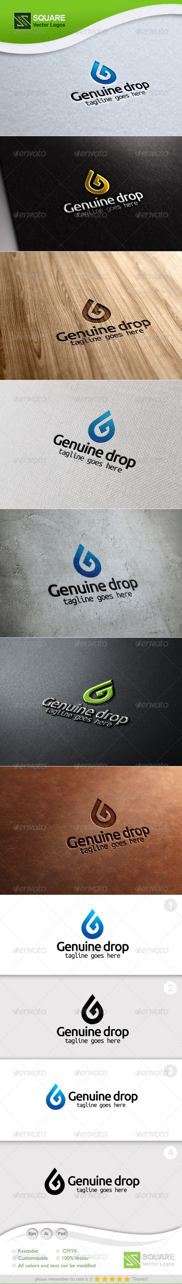 G, Drop Vector Logo Template - Letters Logo Templates