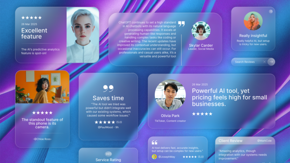 Testimonials, Reviews & Quotes - After Effects Template Elements template preview