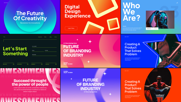 Trendy Typography Titles template preview