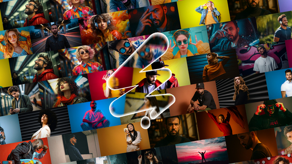 Mosaic Logo Opener Openers template preview