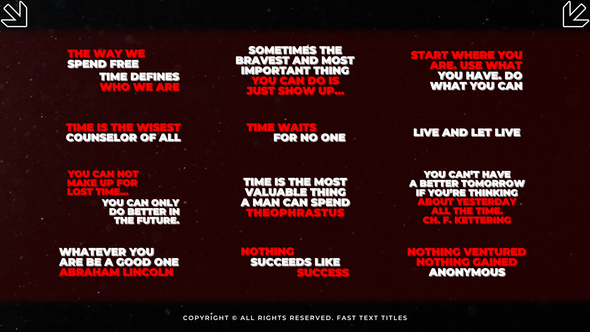 Fast Text Titles | AE Titles template preview