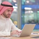 Arab Businessman Reacting to Failure on Laptop in Office Loss - VideoHive Item for Sale