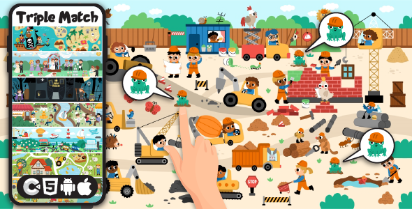 Triple Match City - HTML5 Game, Construct 3