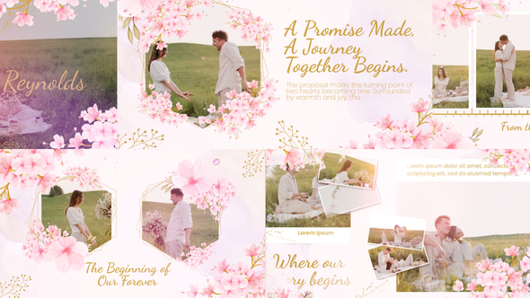 Flower Slideshow Elements template preview