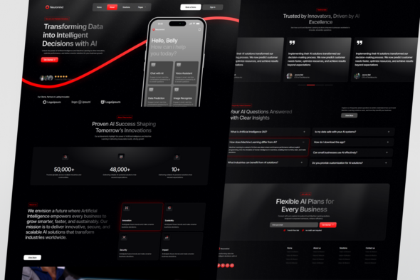 NeuroMind - AI & Machine Learning Elementor Template Kit