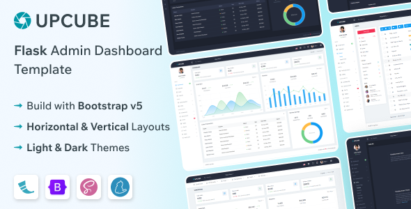 Upcube - Flask Admin & Dashboard Template by themesdesign | ThemeForest