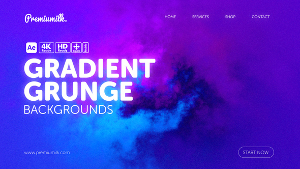 Gradient Grunge Backgrounds Elements template preview