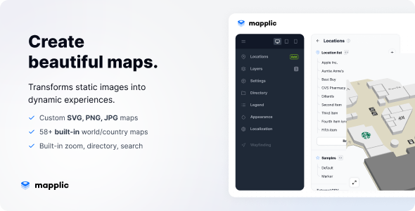 Mapplic - Custom Interactive Map Plugin