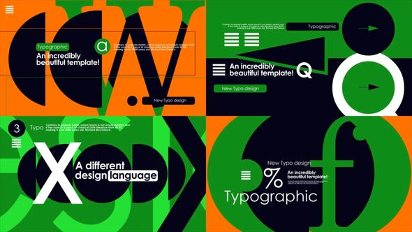 Typo Scenes Titles template preview