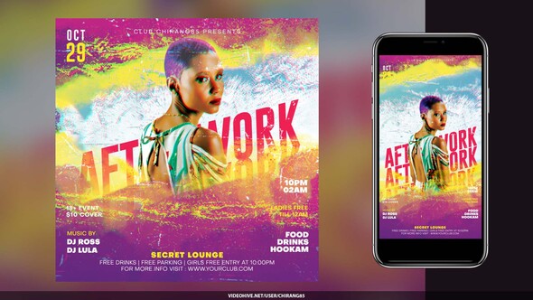 Night Club Flyer v24 Product Promo template preview