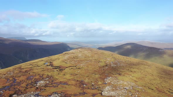 The Beautiful Farscallop Mountain in the Derryveaghs in County Donegal  Ireland alt