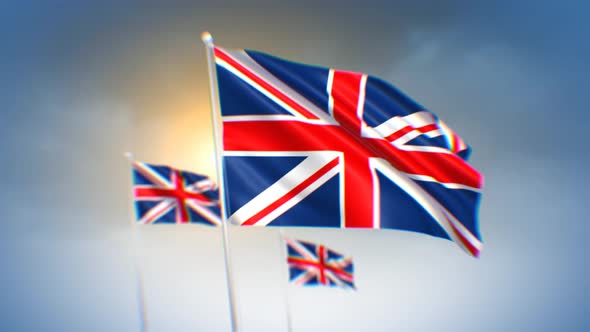 UK Flags Background 4K