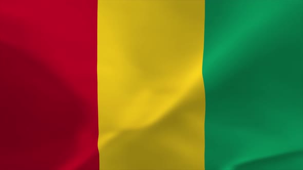 Guinea Waving Flag Animation 4K Moving Wallpaper Background alt