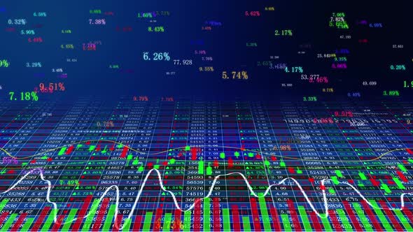 Stock Trend Curve Background