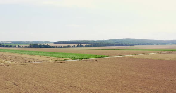 Agriculture Aerial Landscape Various Fields alt