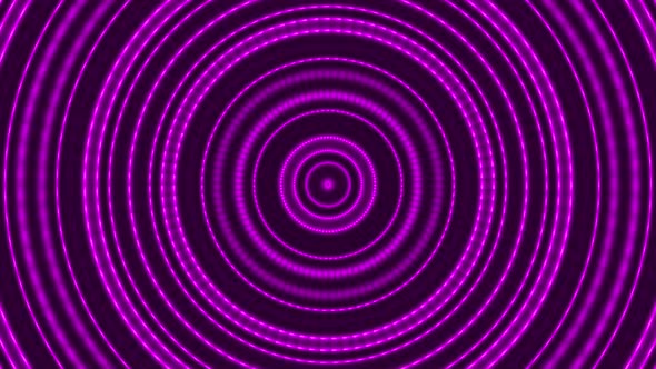 Abstract Purple Circle Waves Loop Background