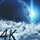 Abstract Space Clouds with Big Planet and Star Shine - VideoHive Item for Sale