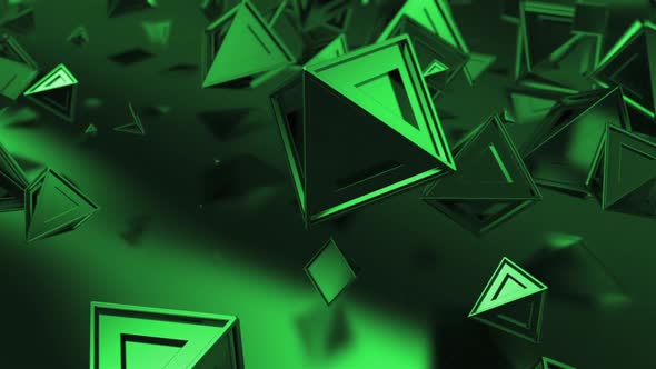 Abstract 3D Triangles Background alt
