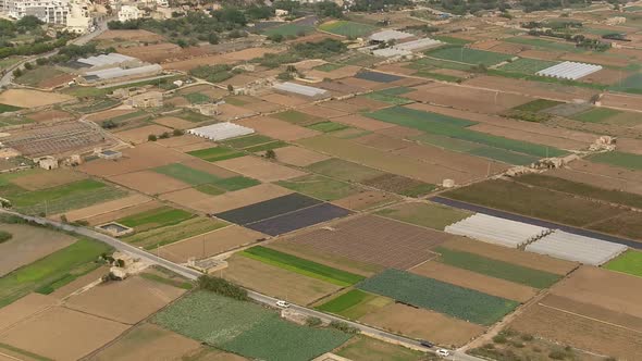 Malta aerial fields