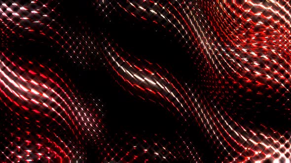 waves of bright red glowing stripes on a black background alt
