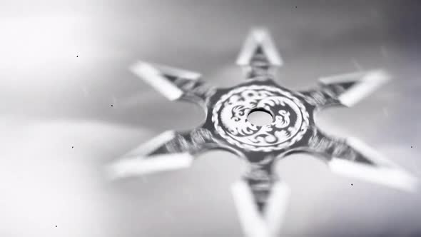 A Shuriken Flying In The Air Towards An Enemy alt