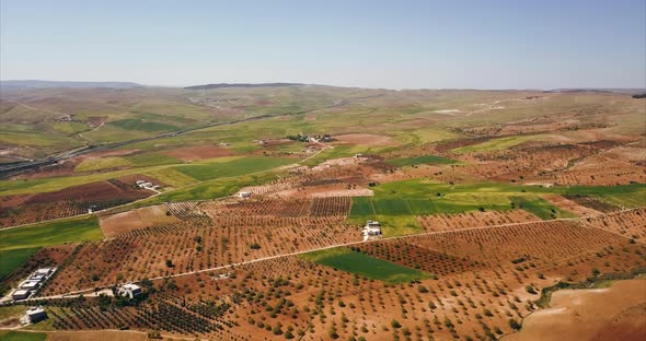 Aerial View Of Endless Plain In Harran Turkey alt