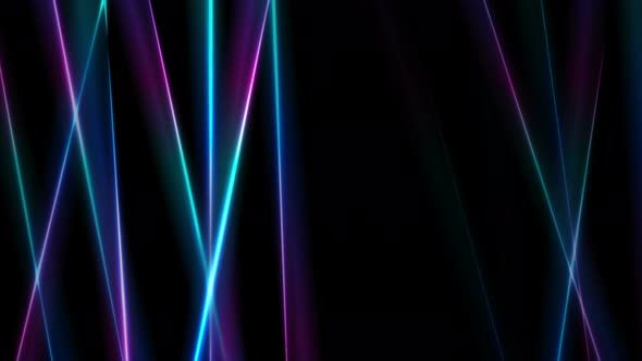 Vibrant Neon Laser Rays Stripes
