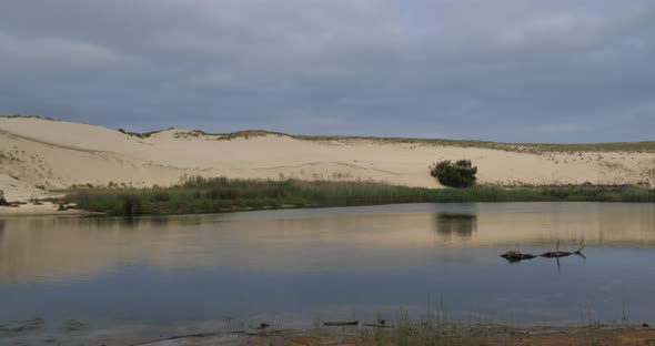 The Courant d Huchet,  Landes department, Nouvelle Aquitaine, France alt
